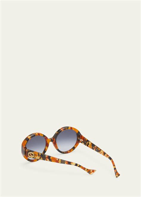 round havana acetate sunglasses gucci|gucci havana sunglasses women.